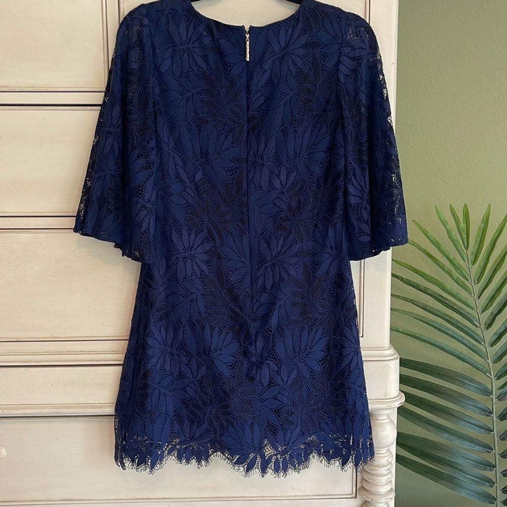 Lilly Pulitzer Jackelin Romper Navy Lace size 2 - Picture 5 of 10
